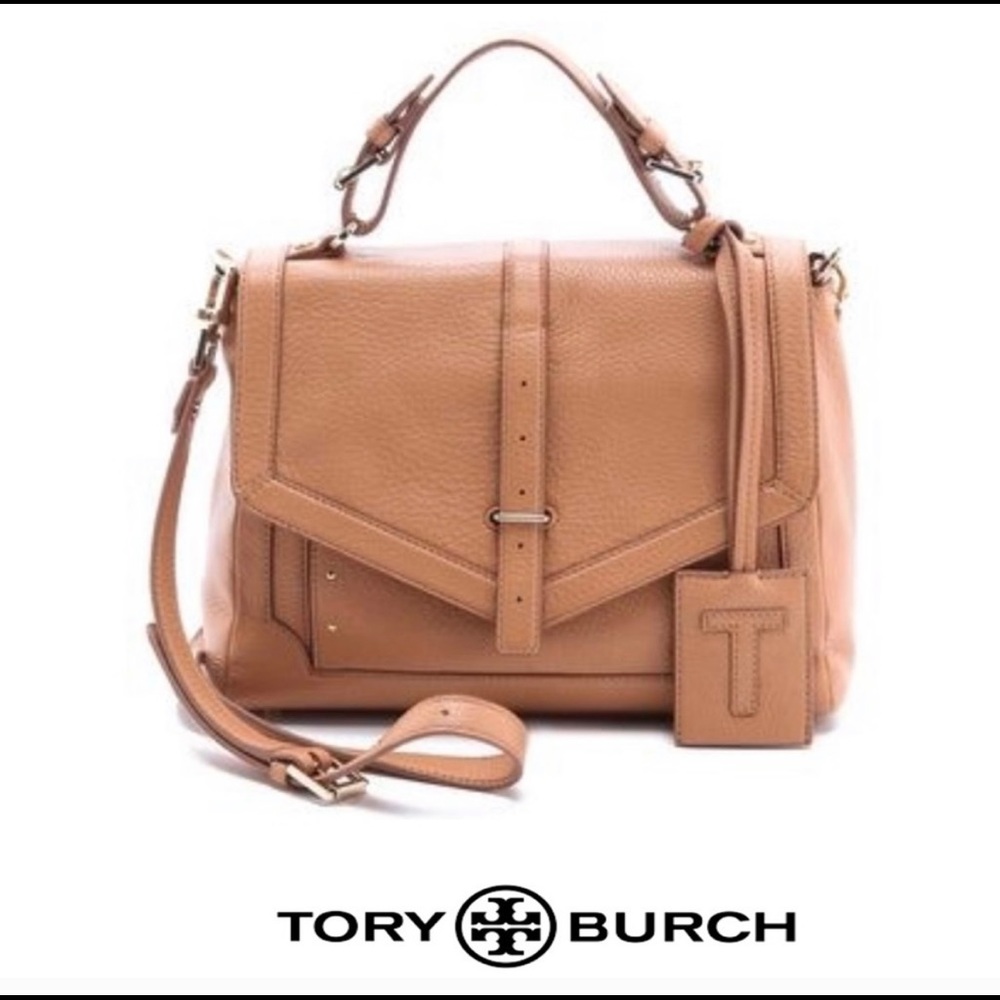 Tory Burch 797 satchel bag in tan